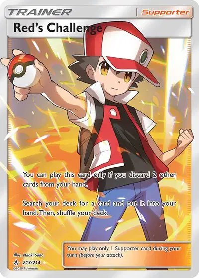 Red's Challenge (Full Art) — Unbroken Bonds 213