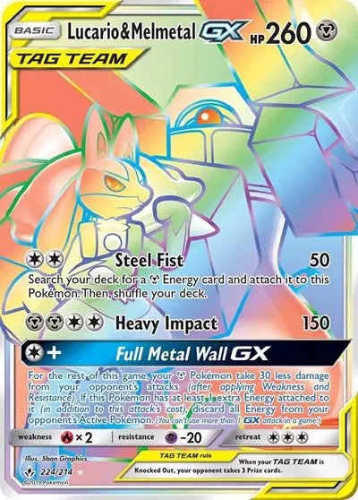 Lucario & Melmetal GX (Secret) — Unbroken Bonds 224