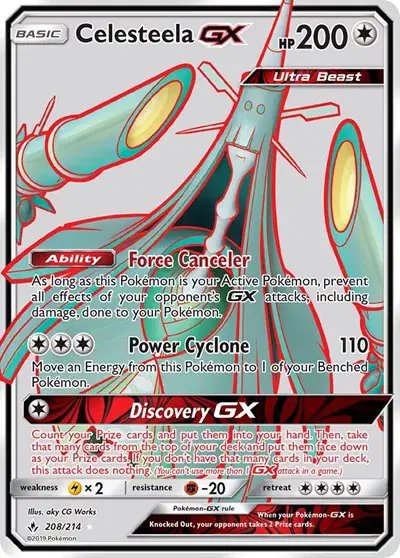 Celesteela GX (Full Art) — Unbroken Bonds 208