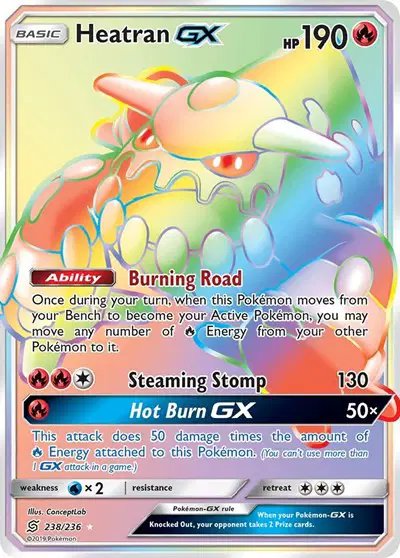 Heatran GX (Secret) — Unified Minds 238/236