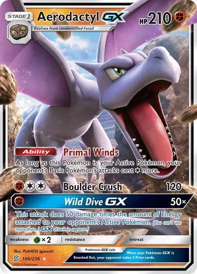 Aerodactyl GX — Unified Minds 106/236