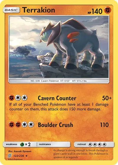Terrakion — Unified Minds 122/236