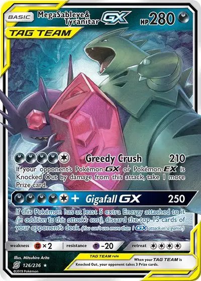 Mega Sableye & Tyranitar GX — Unified Minds 126/236