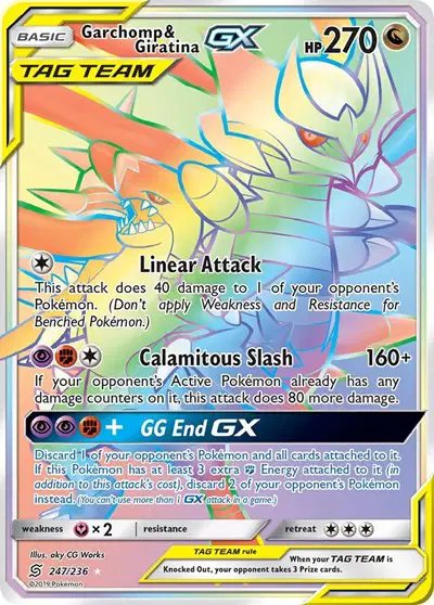 Garchomp & Giratina GX (Secret) — Unified Minds 247/236