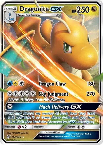 Dragonite GX — Unified Minds 152/236