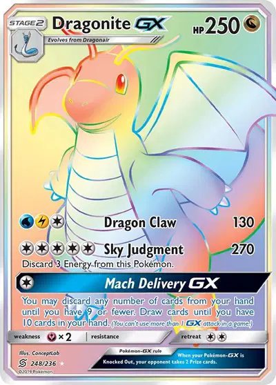 Dragonite GX (Secret) — Unified Minds 248/236