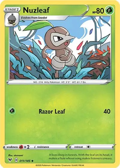 Nuzleaf — Vivid Voltage 011/185