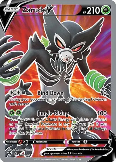 Zarude V (Full Art) — Vivid Voltage 167/185