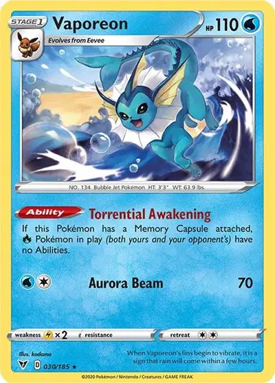 Vaporeon — Vivid Voltage 030/185