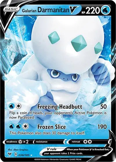 Galarian Darmanitan V — Vivid Voltage 036/185