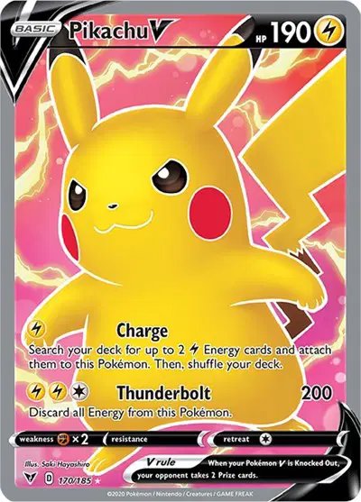 Pikachu V (Full Art) — Vivid Voltage 170/185