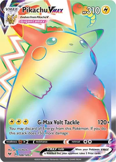 Pikachu VMAX (Secret) — Vivid Voltage 188/185