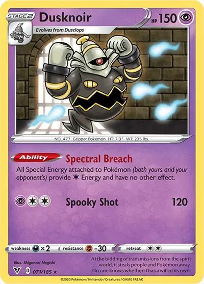 Dusknoir — Vivid Voltage 071/185