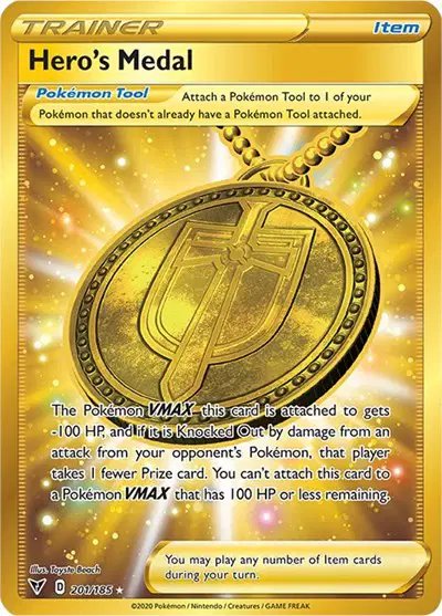Hero's Medal (Secret) — Vivid Voltage 201/185