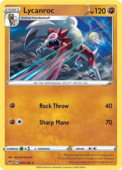 Lycanroc — Vivid Voltage 095/185