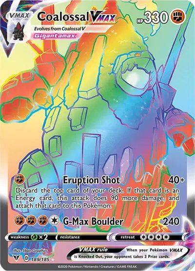 Coalossal VMAX (Secret) — Vivid Voltage 189/185