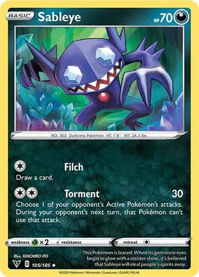 Sableye — Vivid Voltage 105/185