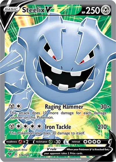 Steelix V (Full Art) — Vivid Voltage 176/185