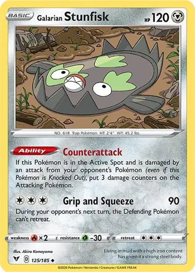 Galarian Stunfisk — Vivid Voltage 125/185