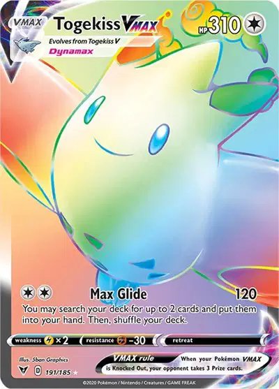 Togekiss VMAX (Secret) — Vivid Voltage 191/185