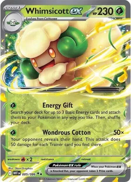 Whimsicott ex — White Flare 005/086