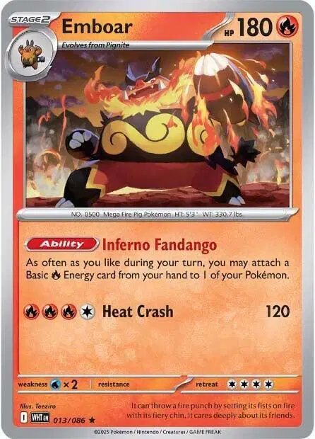 Emboar — White Flare 013/086