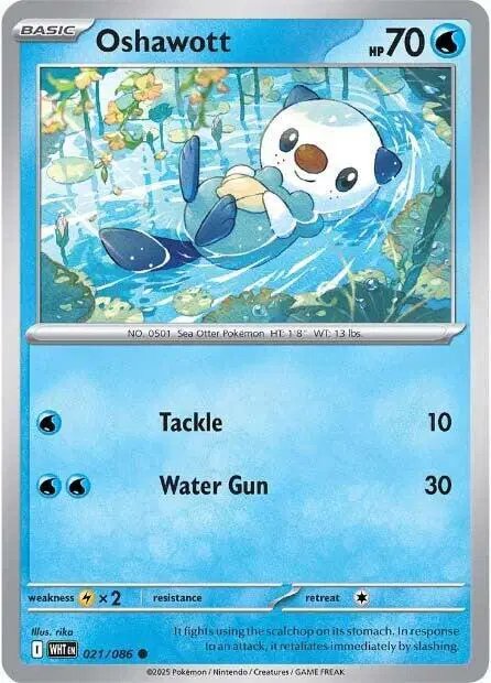 Oshawott — White Flare 021/086