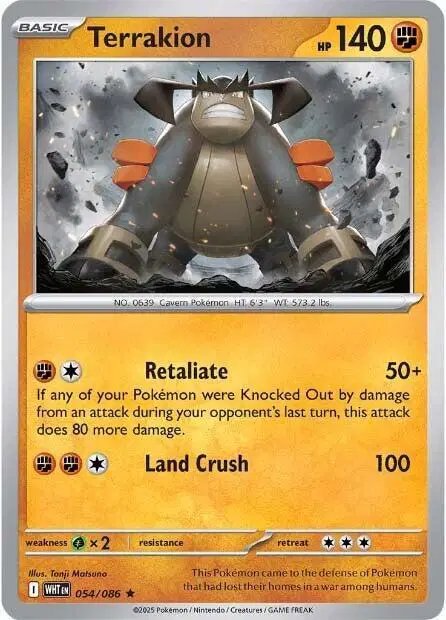 Terrakion — White Flare 054/086