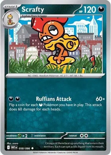 Scrafty — White Flare 058/086