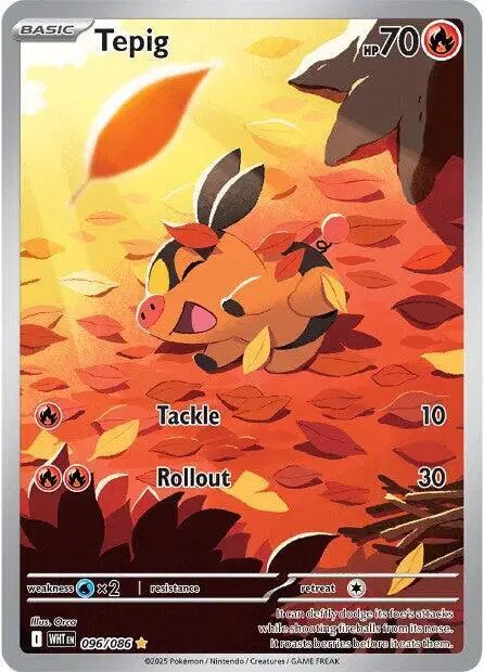 Tepig — White Flare 096/086