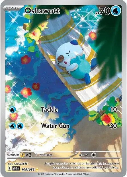 Oshawott — White Flare 105/086