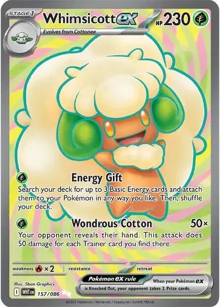 Whimsicott ex — White Flare 157/086