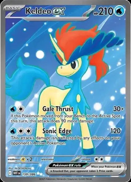 Keldeo ex — White Flare 159/086