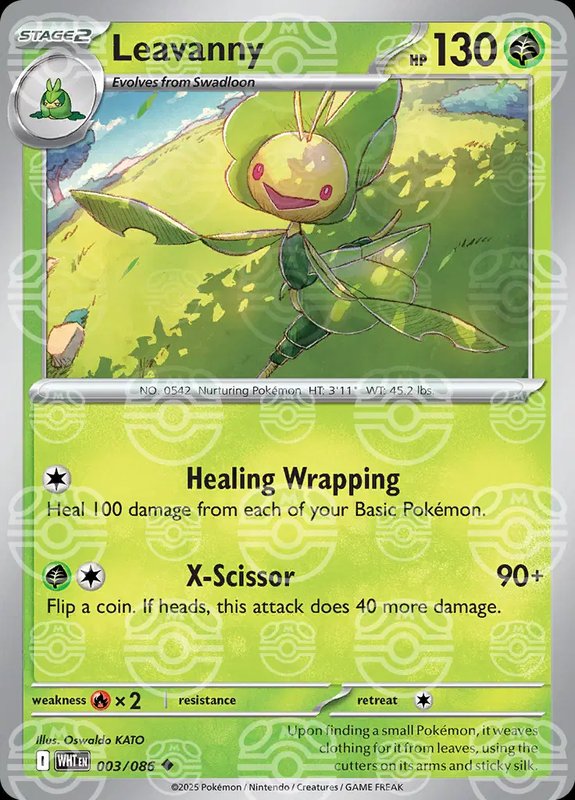 Leavanny (Master Ball Pattern) — White Flare 003/086