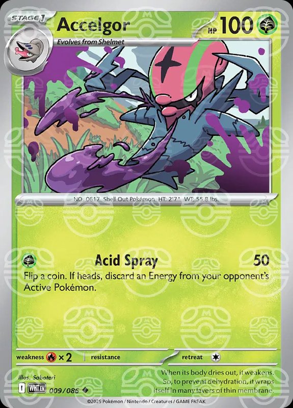 Accelgor (Master Ball Pattern) — White Flare 009/086