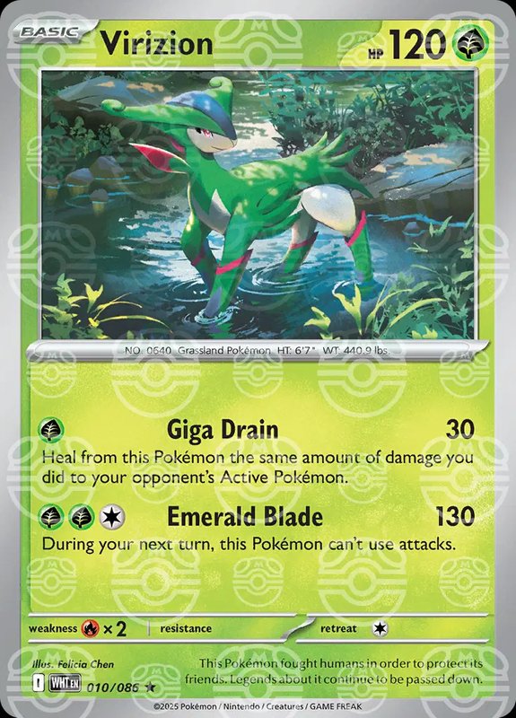 Virizion (Master Ball Pattern) — White Flare 010/086
