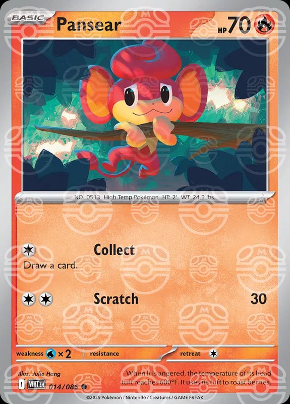 Pansear (Master Ball Pattern) — White Flare 014/086