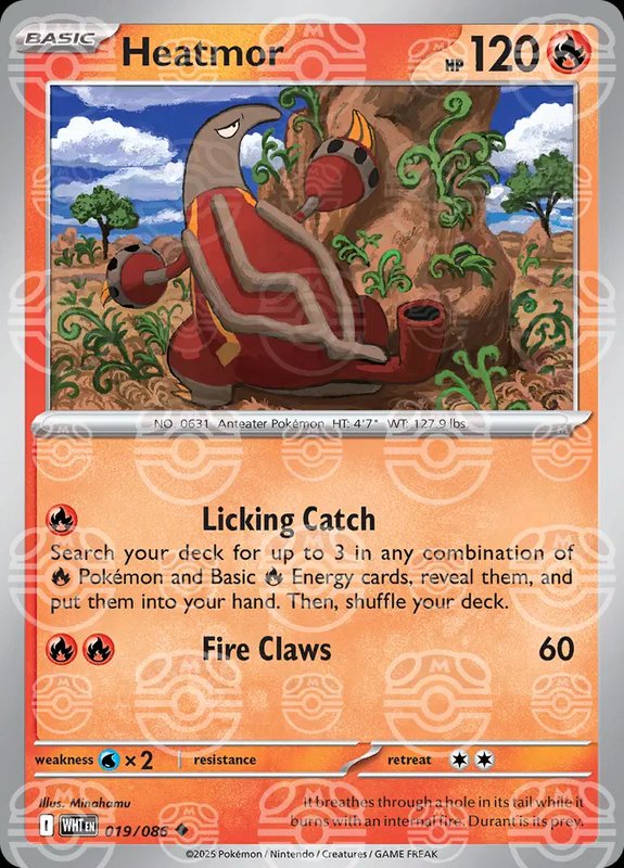 Heatmor (Master Ball Pattern) — White Flare 019/086