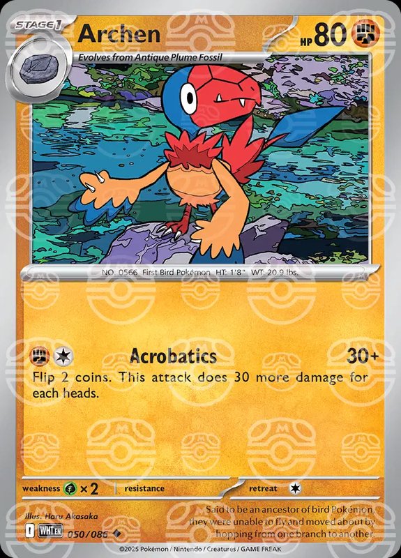 Archen (Master Ball Pattern) — White Flare 050/086