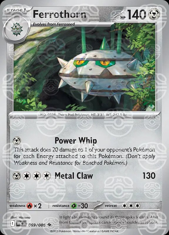 Ferrothorn (Master Ball Pattern) — White Flare 069/086
