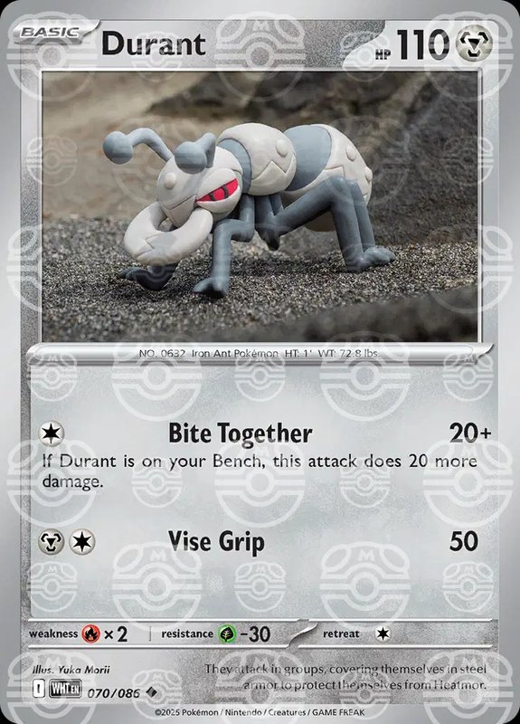 Durant (Master Ball Pattern) — White Flare 070/086