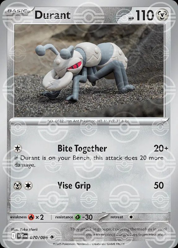 Durant (Poke Ball Pattern) — White Flare 070/086