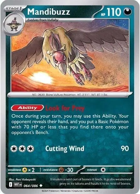 Mandibuzz — White Flare 064/086