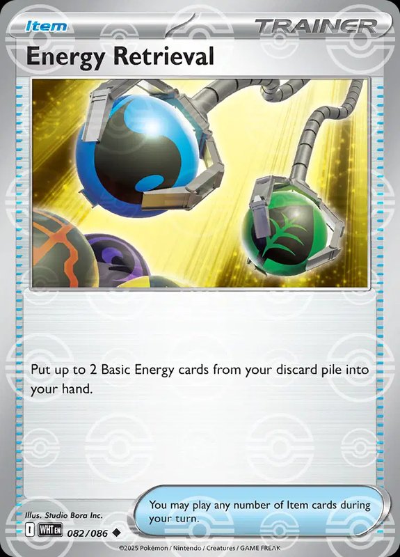 Energy Retrieval (Poke Ball Pattern) — White Flare 082/086
