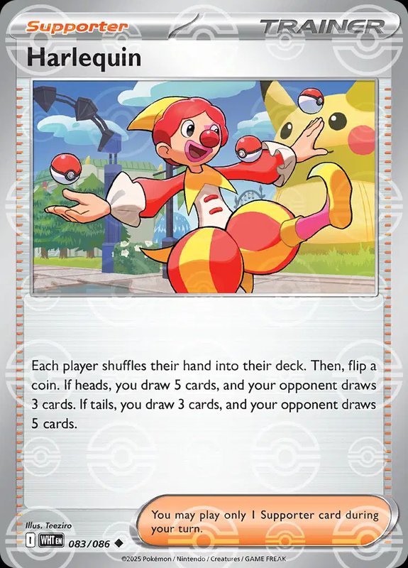 Harlequin (Poke Ball Pattern) — White Flare 083/086