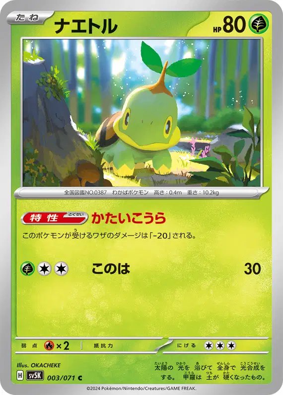 Turtwig (JP) — Wild Force 003/071