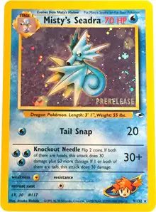 Misty's Seadra (Prerelease) — WoTC Promo 009/132