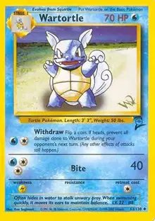Wartortle [W Stamped] — WoTC Promo 063/130