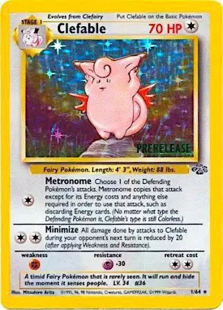 Clefable (Prerelease) — WoTC Promo 01/64