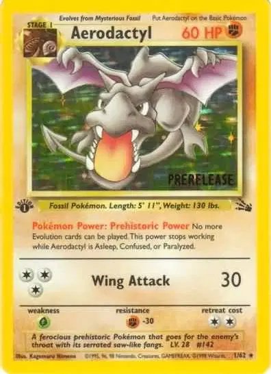 Aerodactyl (Prerelease) — WoTC Promo 01/62